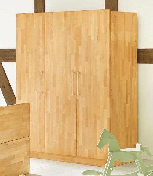 Pinolino® Kinderkleiderschrank Natura 3-türig, groß; Made in Europe