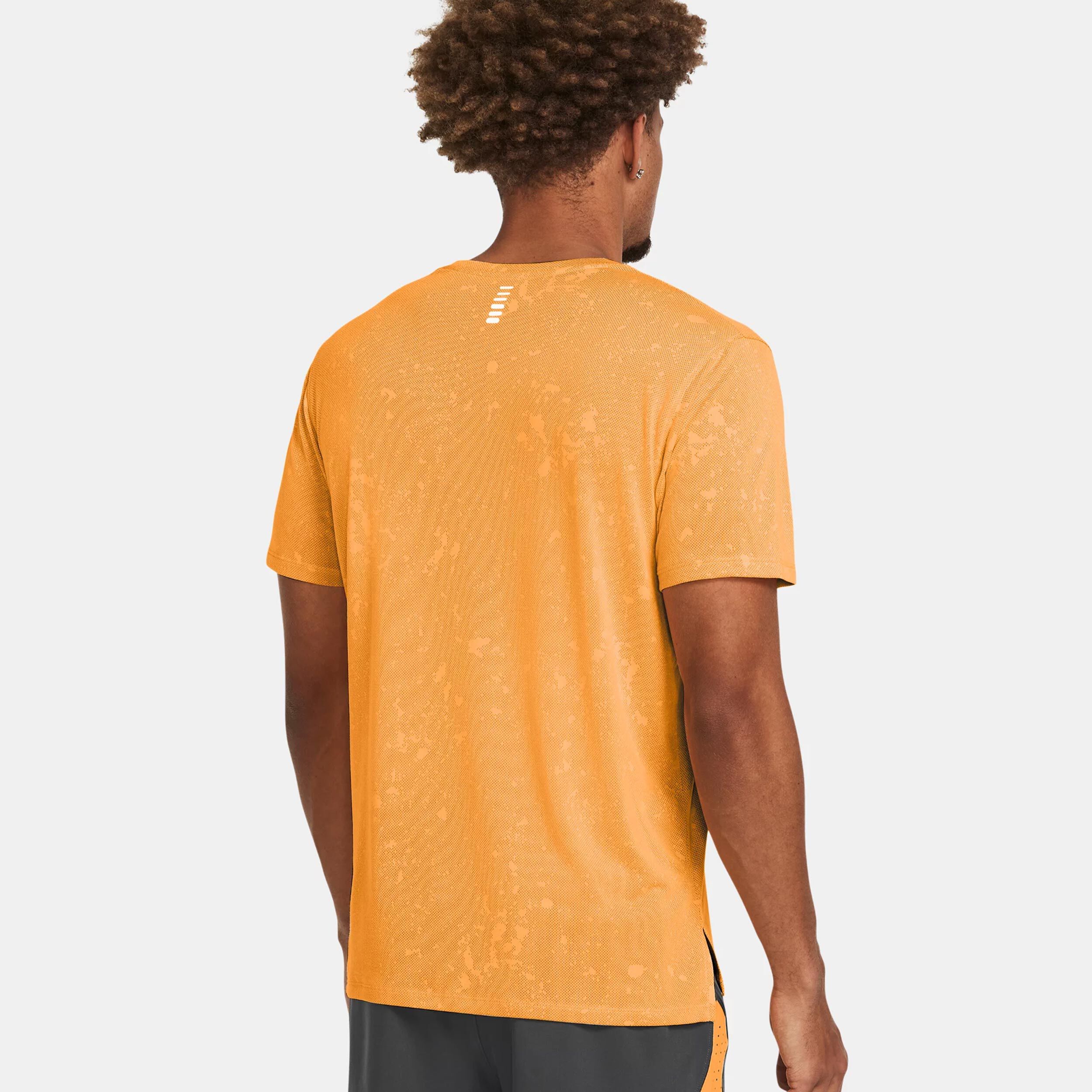 Streaker Splatter SS Laufshirt Herren - Orange