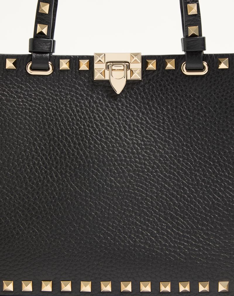 Bolsa pequena Valentino Garavani Rockstud em couro de bezerro granulado