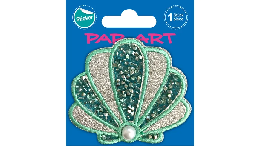PAP-ART Patch-Sticker Muschel & Meerjungfrau
