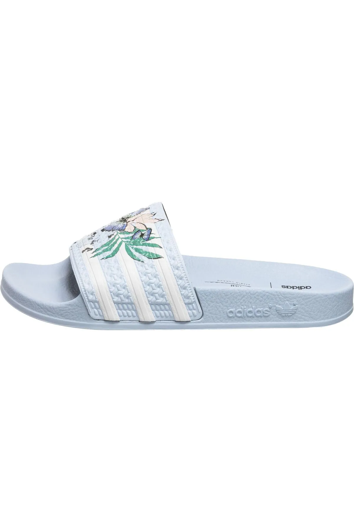 adidas  Pantolette - Blau - Flacher Absatz