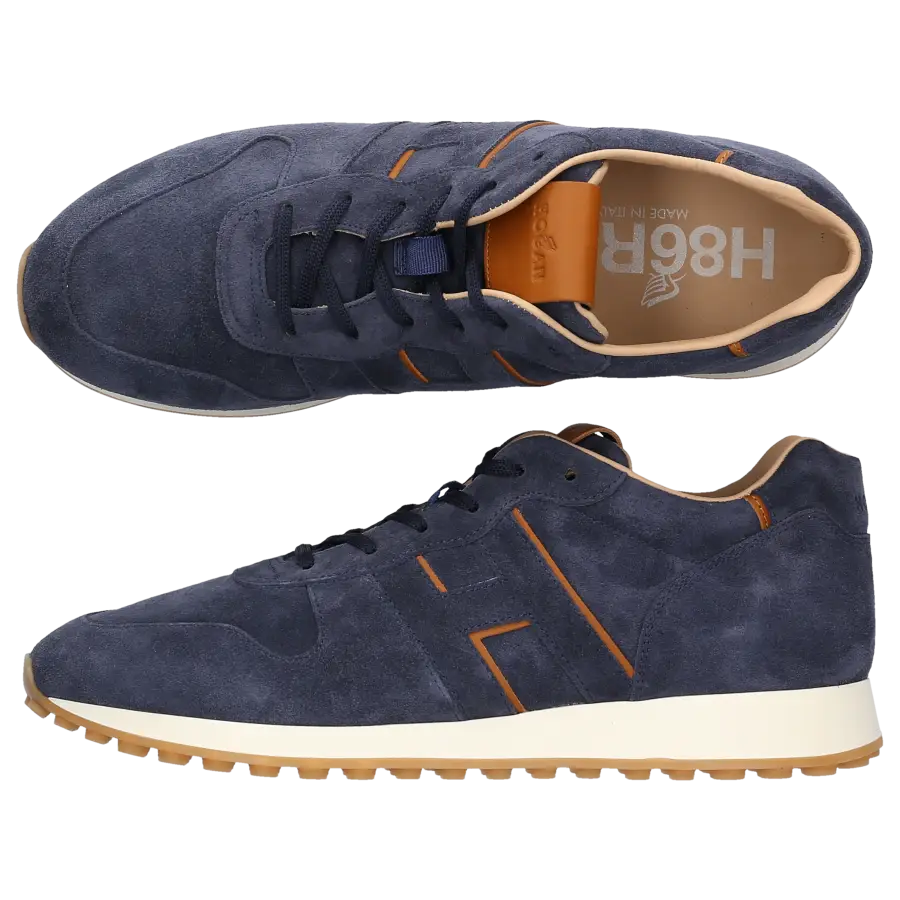 Hogan - Sneaker low H383 Veloursleder - blau