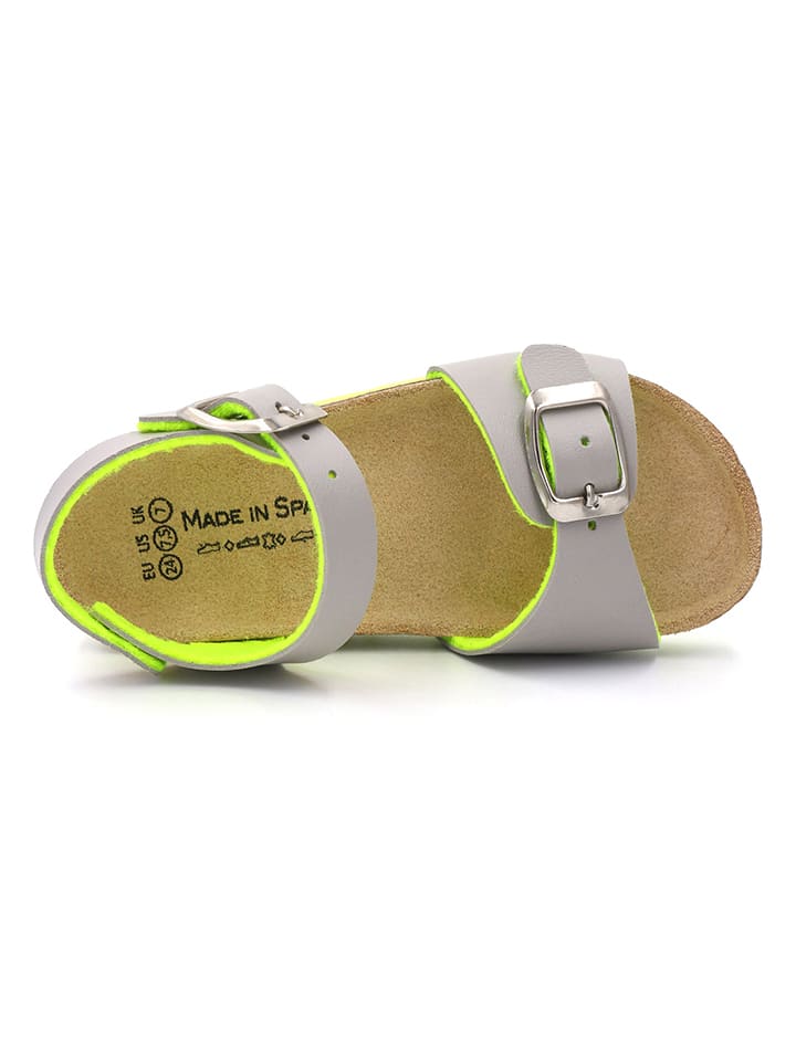 Little Sky Sandalen in Grau/ Limette günstig kaufen
