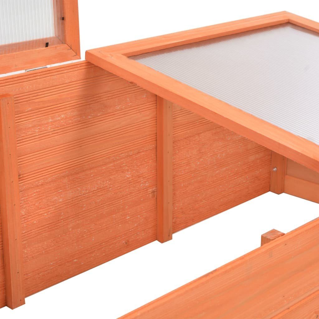 vidaXL Gewächshaus Anzucht Blumen Obst Gemüse Gewächshaus Holz 100x50x34 cm