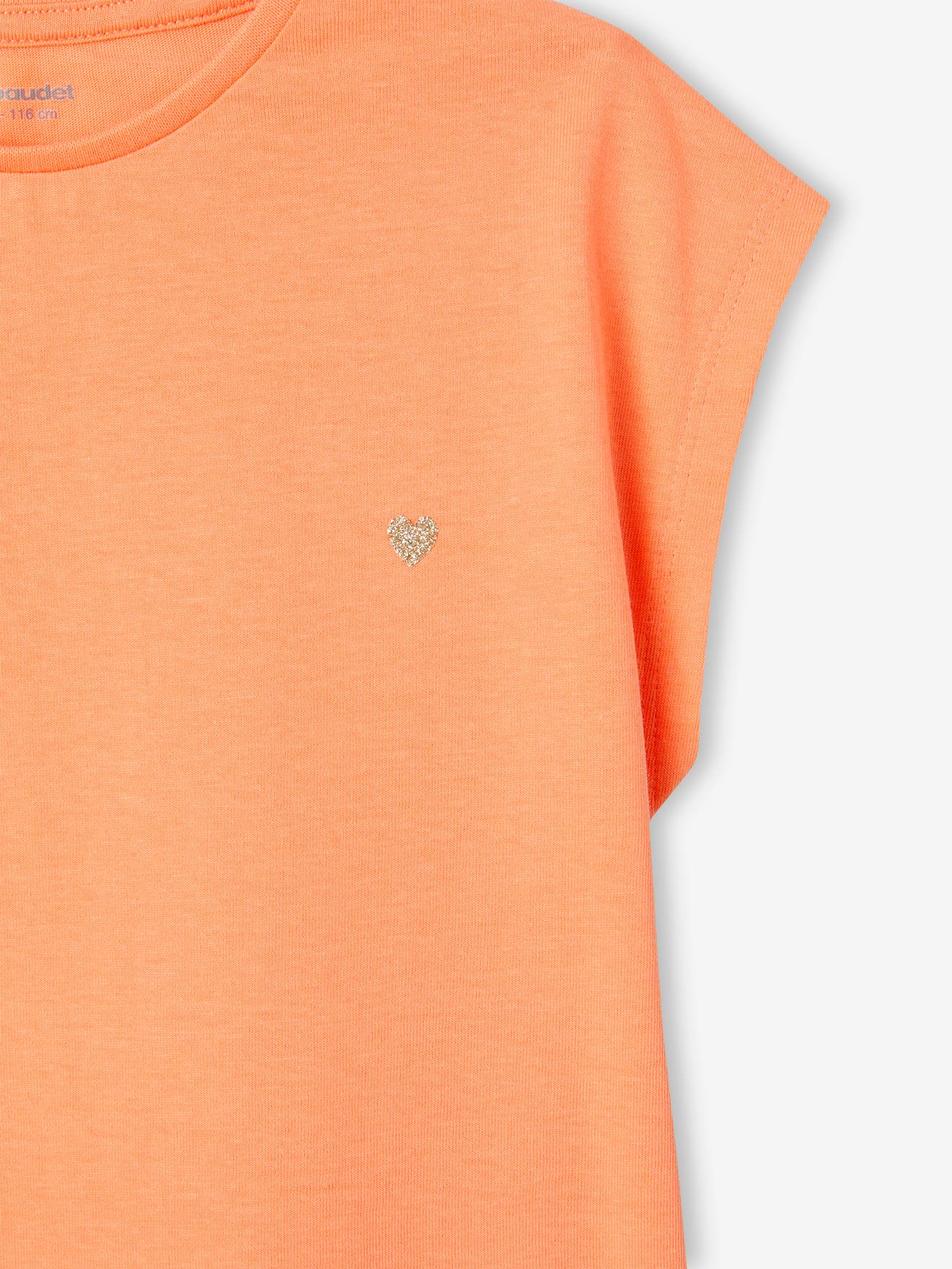 Vertbaudet Mädchen T-Shirt BASIC, personalisierbar Oeko-Tex - wollweiß