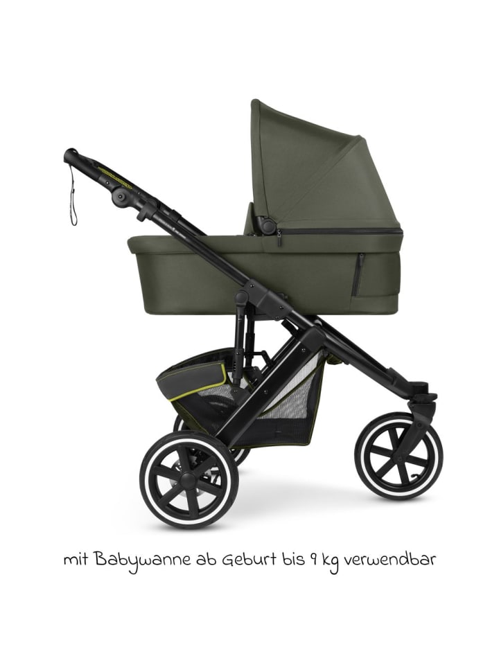 ABC-Design Kombi-Kinderwagen Salsa 5 Run - inkl. Babywanne, in gruen günstig kaufen onesize