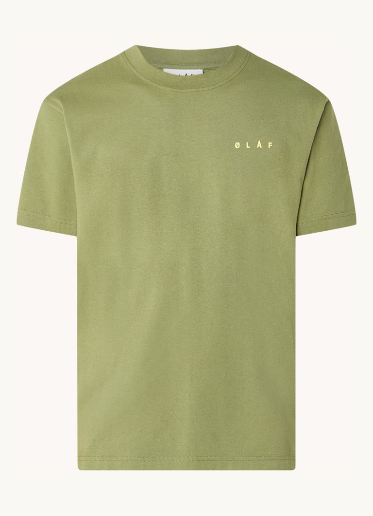 OLAF   T-shirt met logo- en backprint