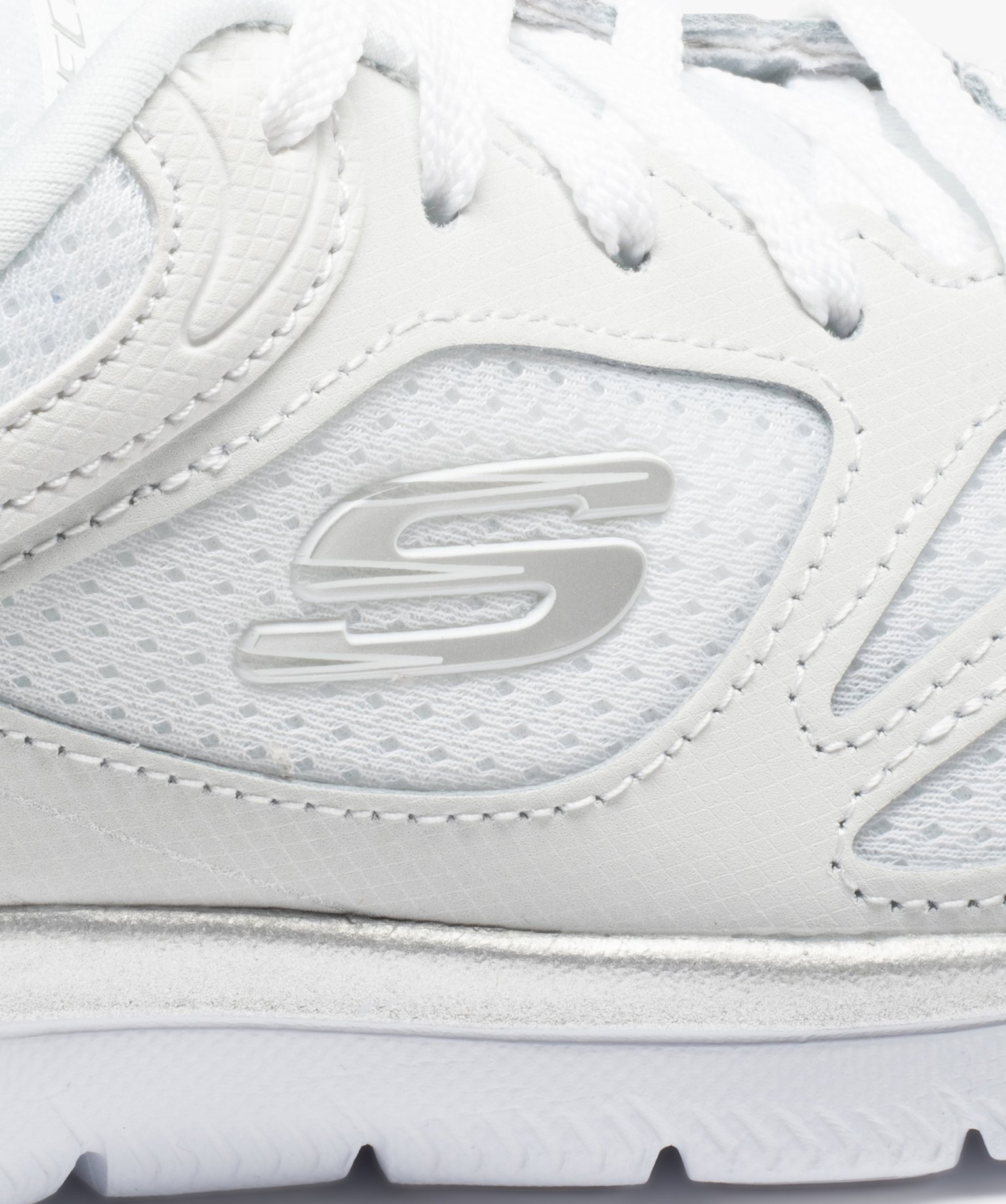 Baskets femme running multimatières – Skechers Summit blanc | GEMO
