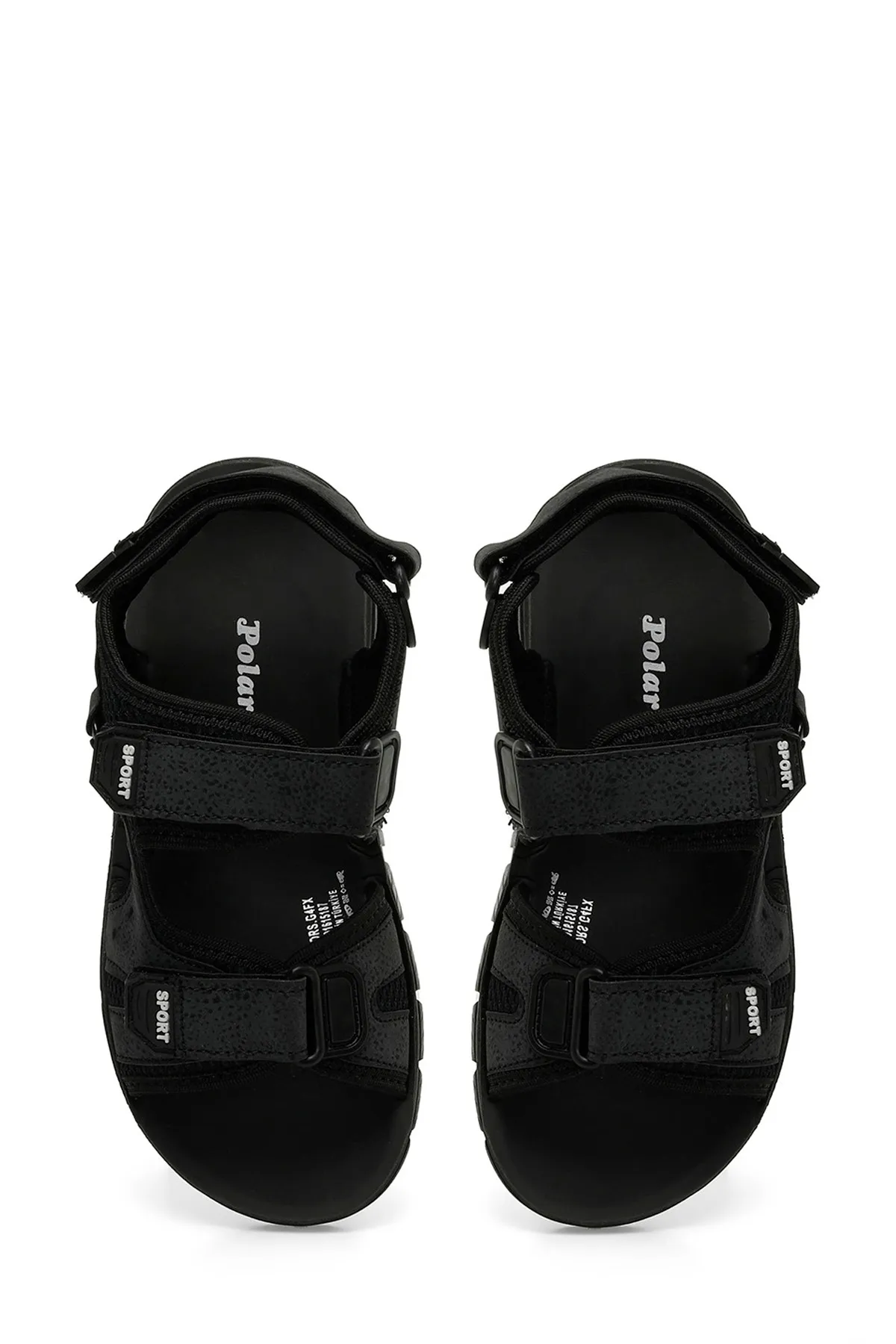 Polaris  PORS.G4FX Schwarze Jungen-Sandalen