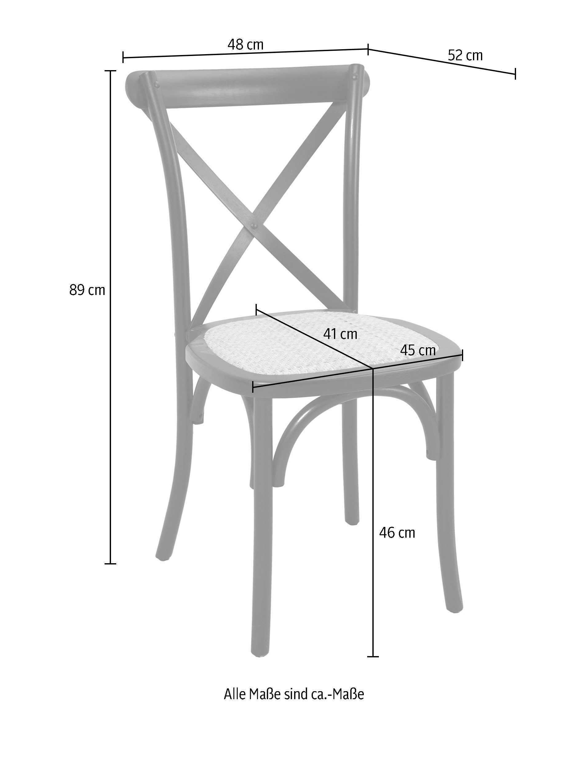 SIT Rattanstuhl (Set, 2 St), stapelbar