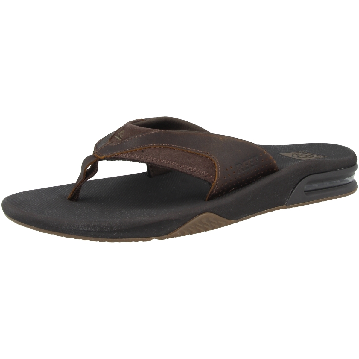 Reef Leather Fanning Zehensandale braun