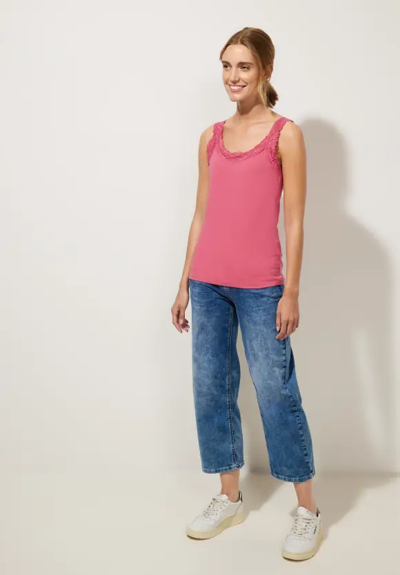 Street One Basic Top mit Spitze
