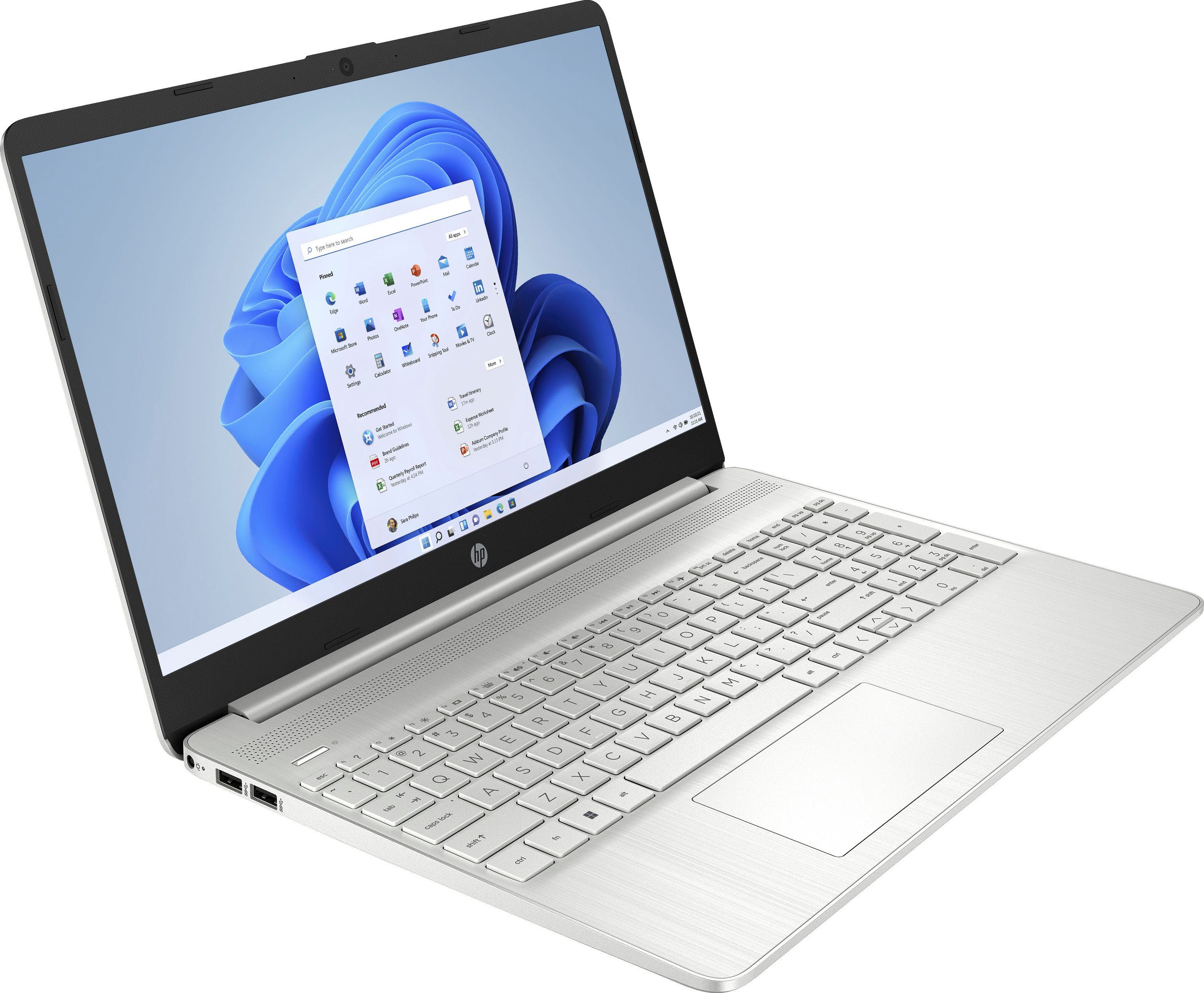 HP 15s-fq2235ng Notebook (39,6 cm/15,6 Zoll, Intel Core i3 1115G4, UHD Graphics, 512 GB SSD)