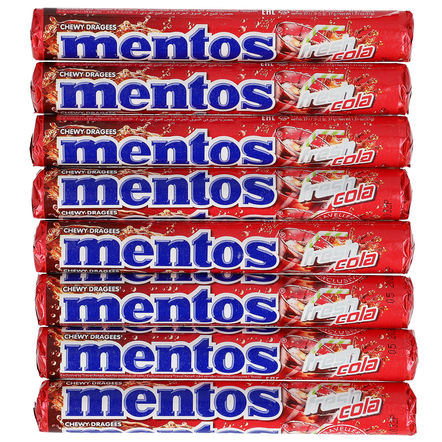 mentos Jumbo-Rolle Fresh Cola 8x37g