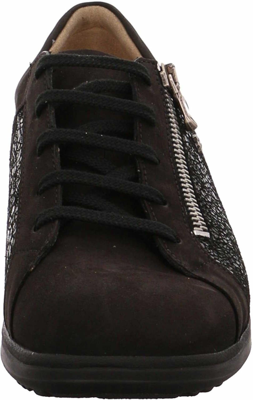 FINN COMFORT Freizeit Schnürer schwarz