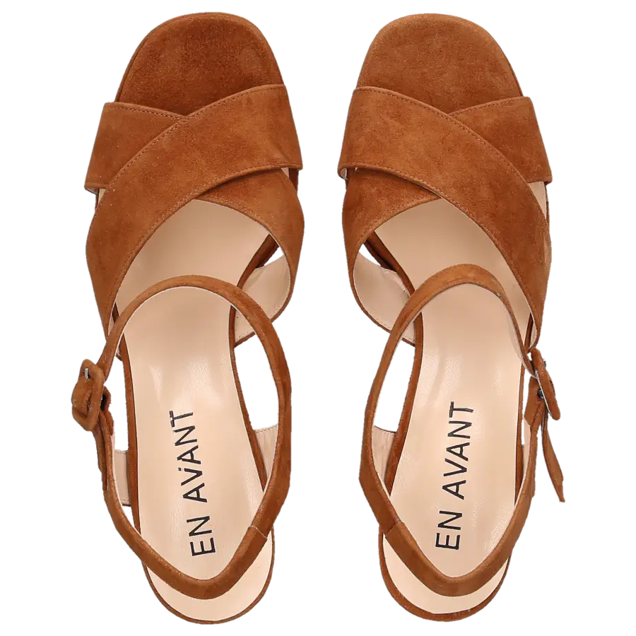 EN AVANT - Sandalen LUXE Veloursleder - braun