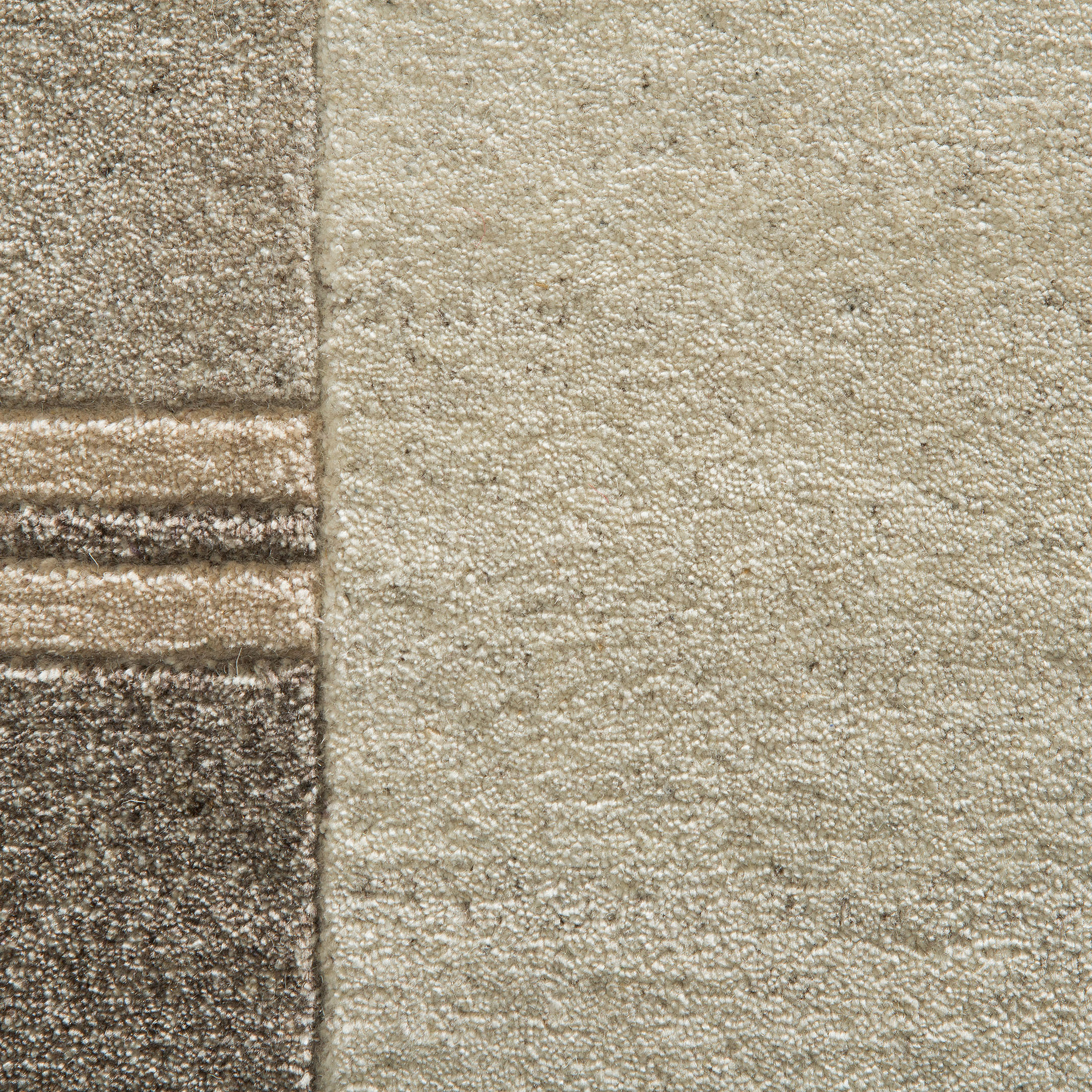 Parwa Nepal-Teppich, Grey Natural