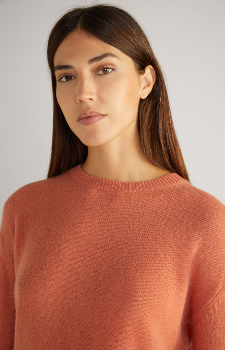 Cashmere-Pullover in Apricot