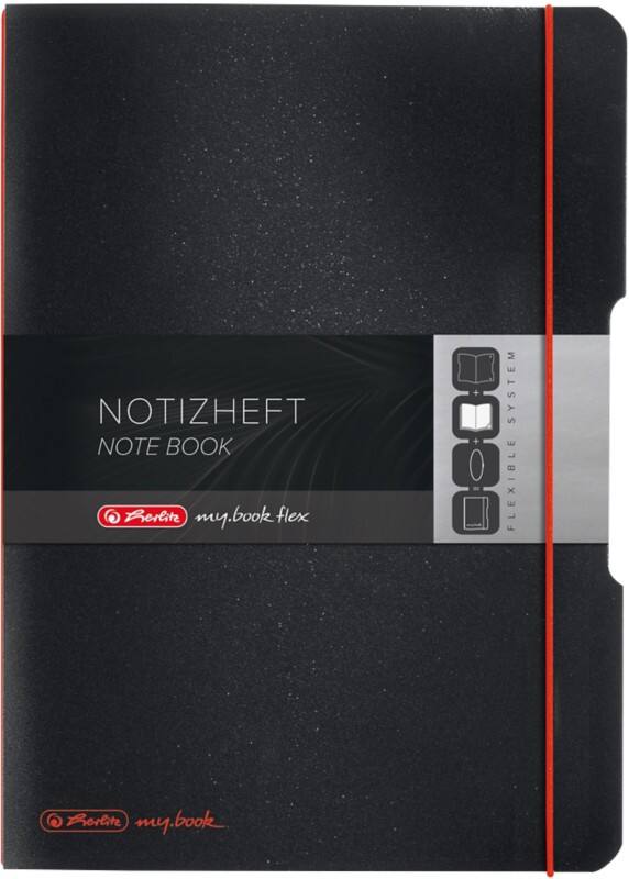 Herlitz Notizbuch A4 Kariert PP (Polypropylen) Schwarz