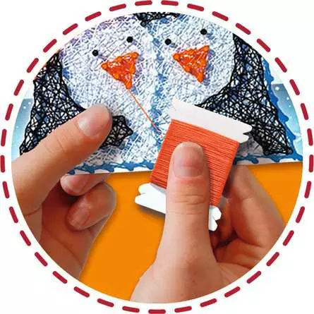 String Art Pinguine - Bastelset für Kinder ab 6 Jahren