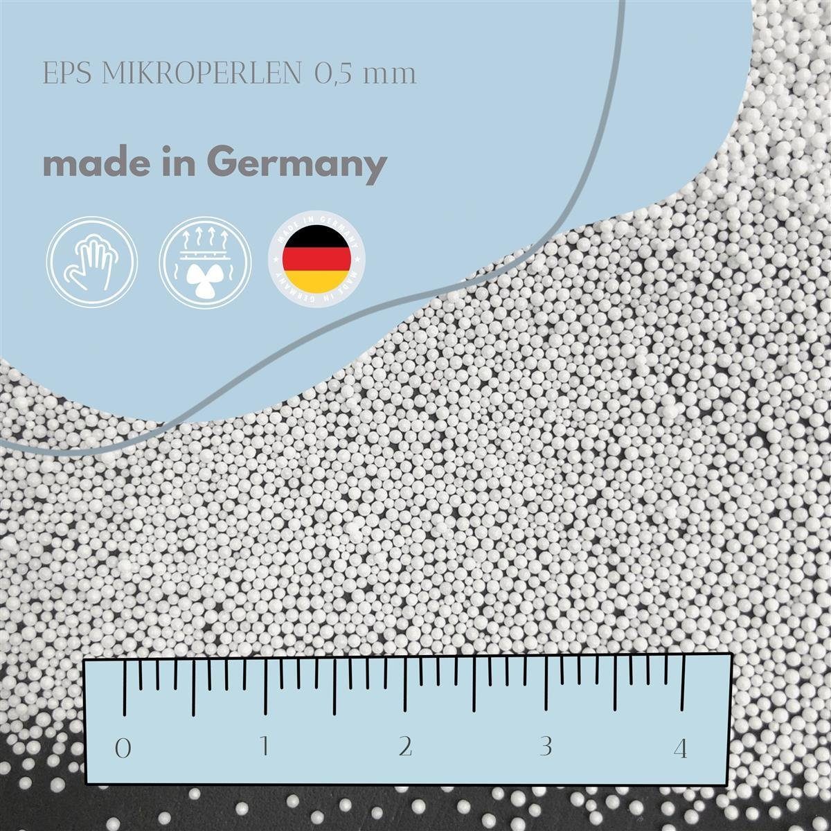 SEI Design Stillkissen Seitenschläferkissen Babynestchen mit EPS Mikroperlen, Schwangerschaftskissen mit Bezug, Bezug 100% Baumwolle
