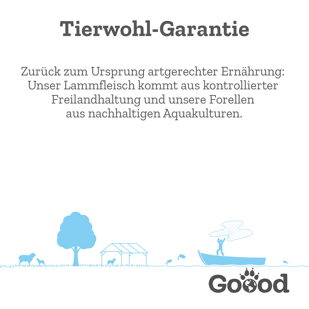 Goood Mini Junior Freilandlamm & nachhaltige Forelle bei ZooRoyal