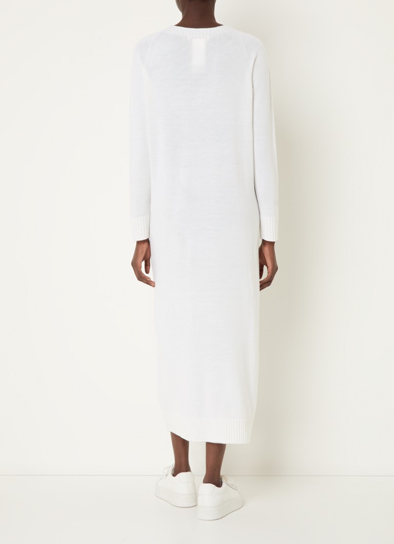 Abito midi MaxMara Scrivia in maglia di pregiata lana vergine.