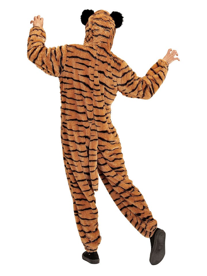 Carnival Party Kostümoverall ''Tiger'' in Hellbraun/ Beige/ Schwarz günstig kaufen