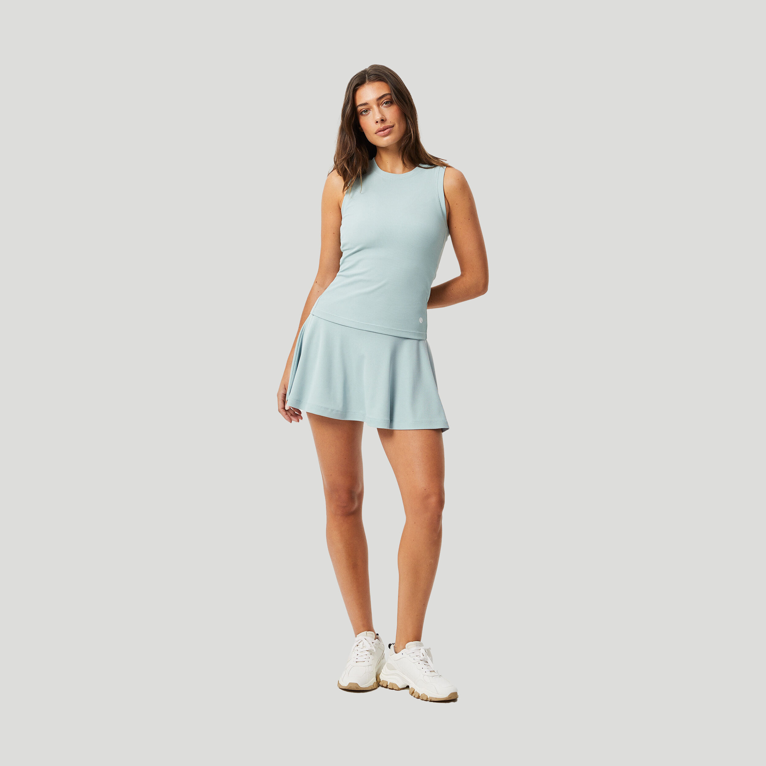 Ace Rib Pocket Tank-Top Damen - Hellblau