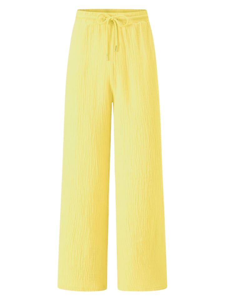 SASSYCLASSY Musselin Hose in gelb günstig kaufen