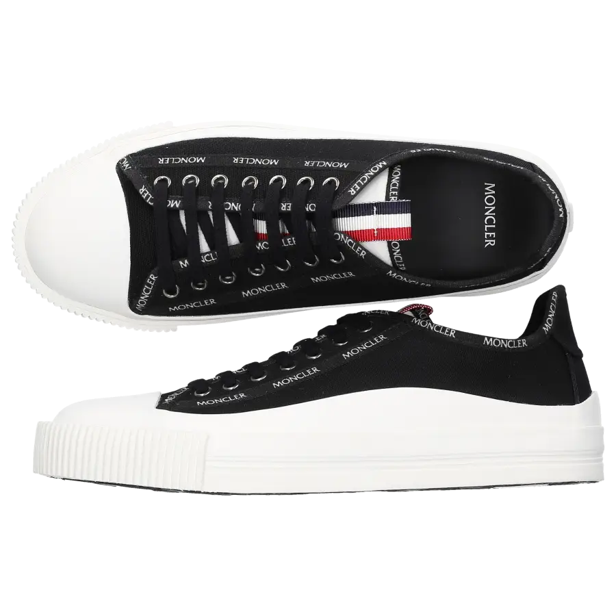 Moncler - Sneaker low GLISSIERE Textil - schwarz