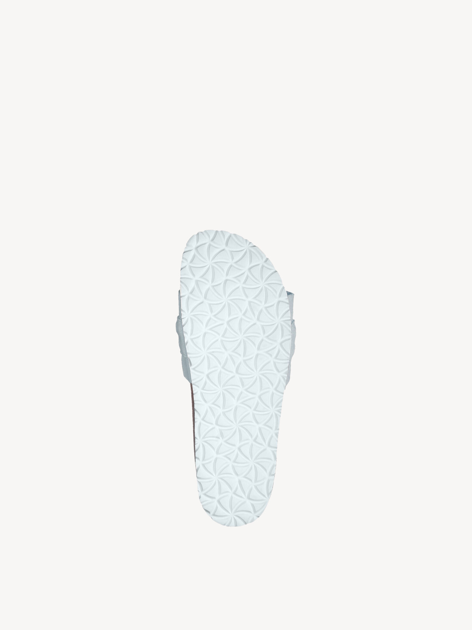 Mule en cuir - bleu
