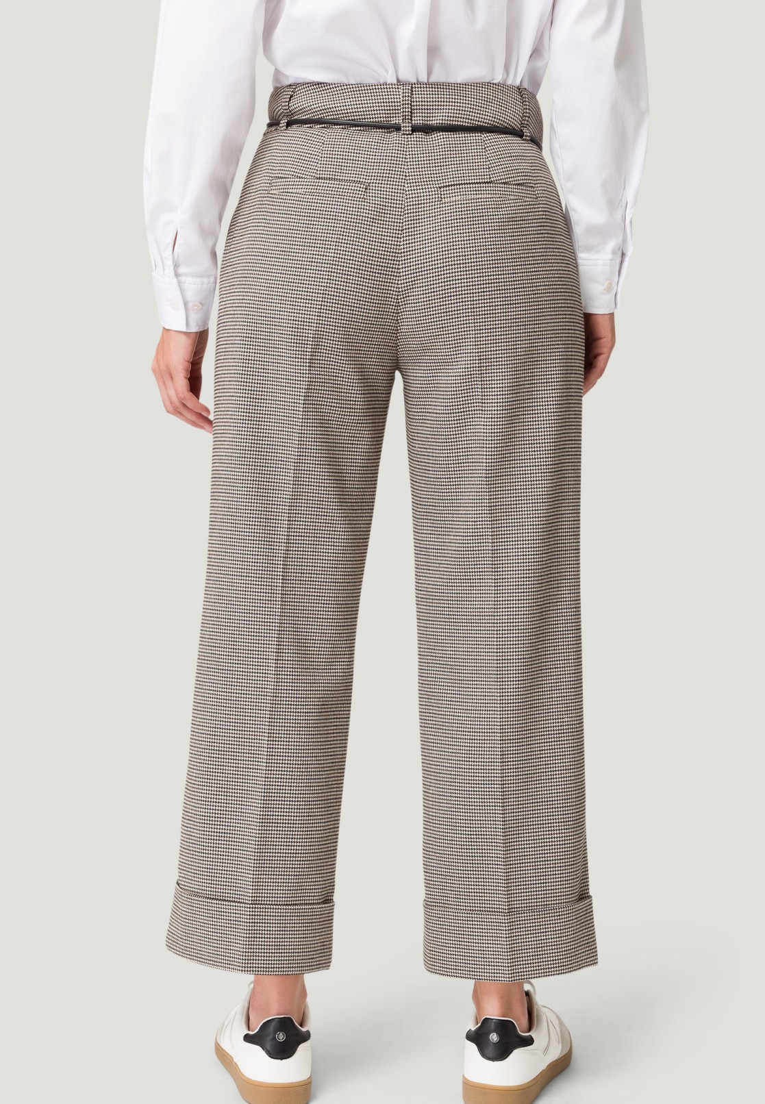 Stoffhose mit Aufschlag