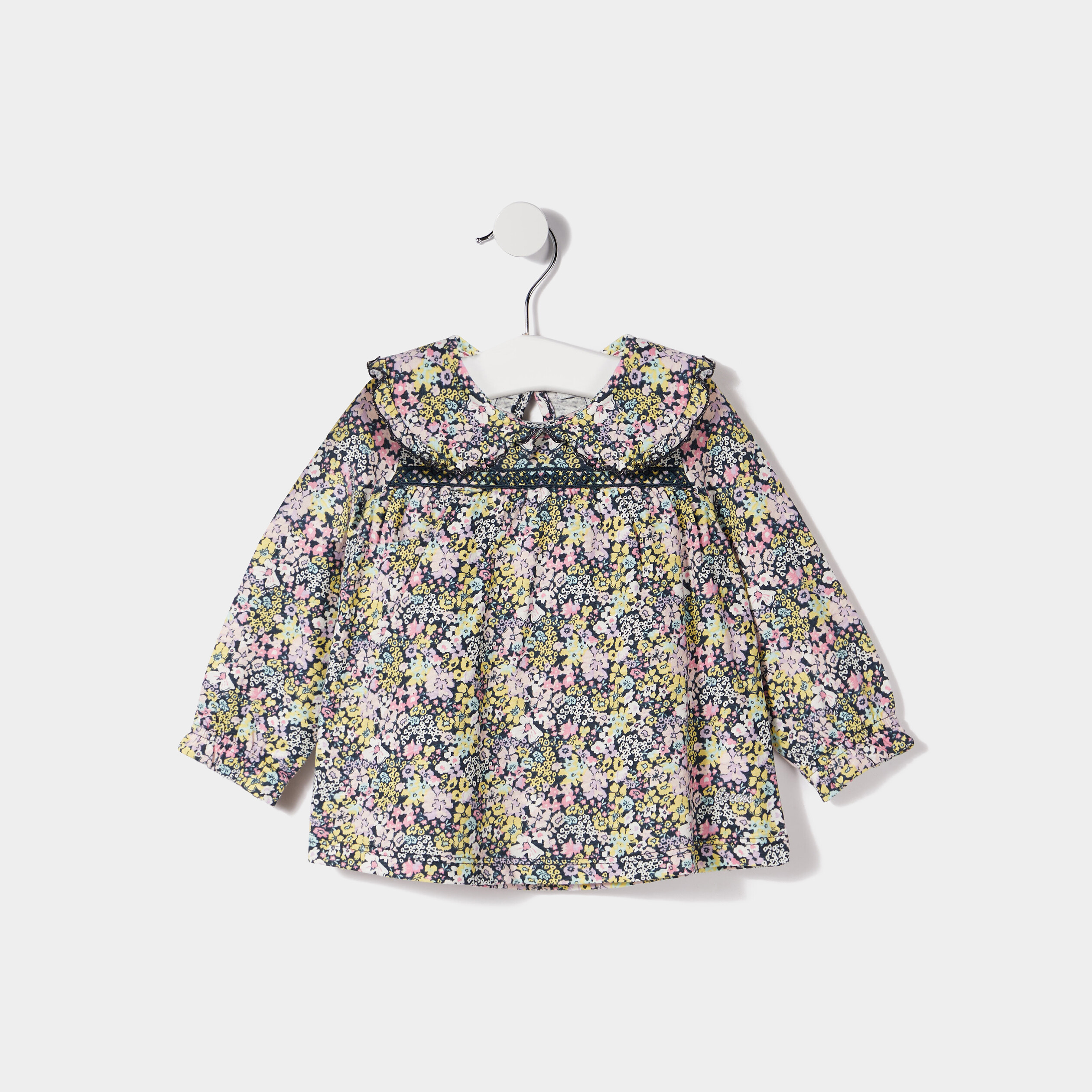 Blouse avec col claudine ecru bébé fille | La Halle