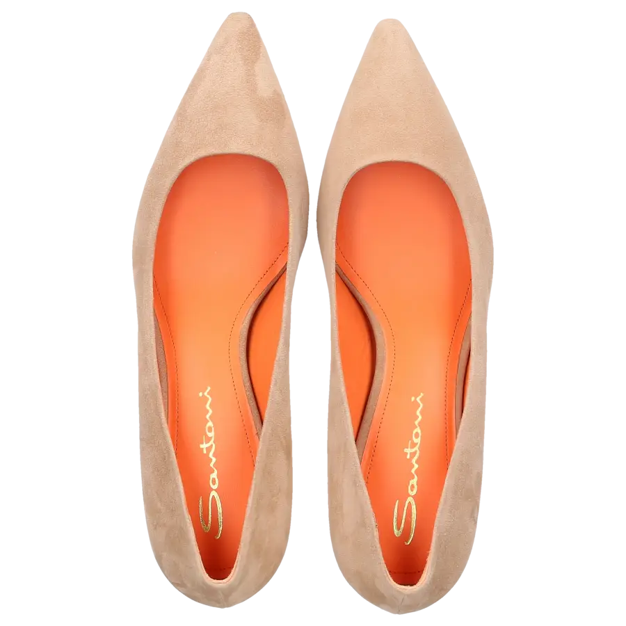 Santoni - Pumps 70049 Veloursleder - beige