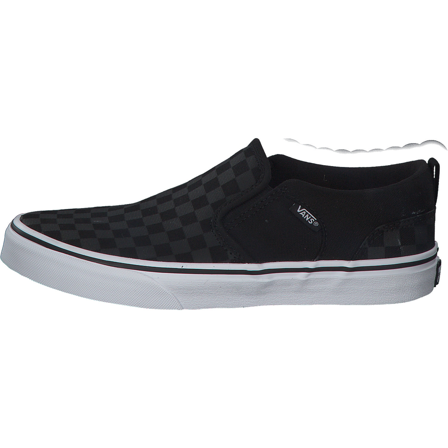 Vans Asher Checkers VN000VH0, Sneakers Low, Kinder, Schwarz