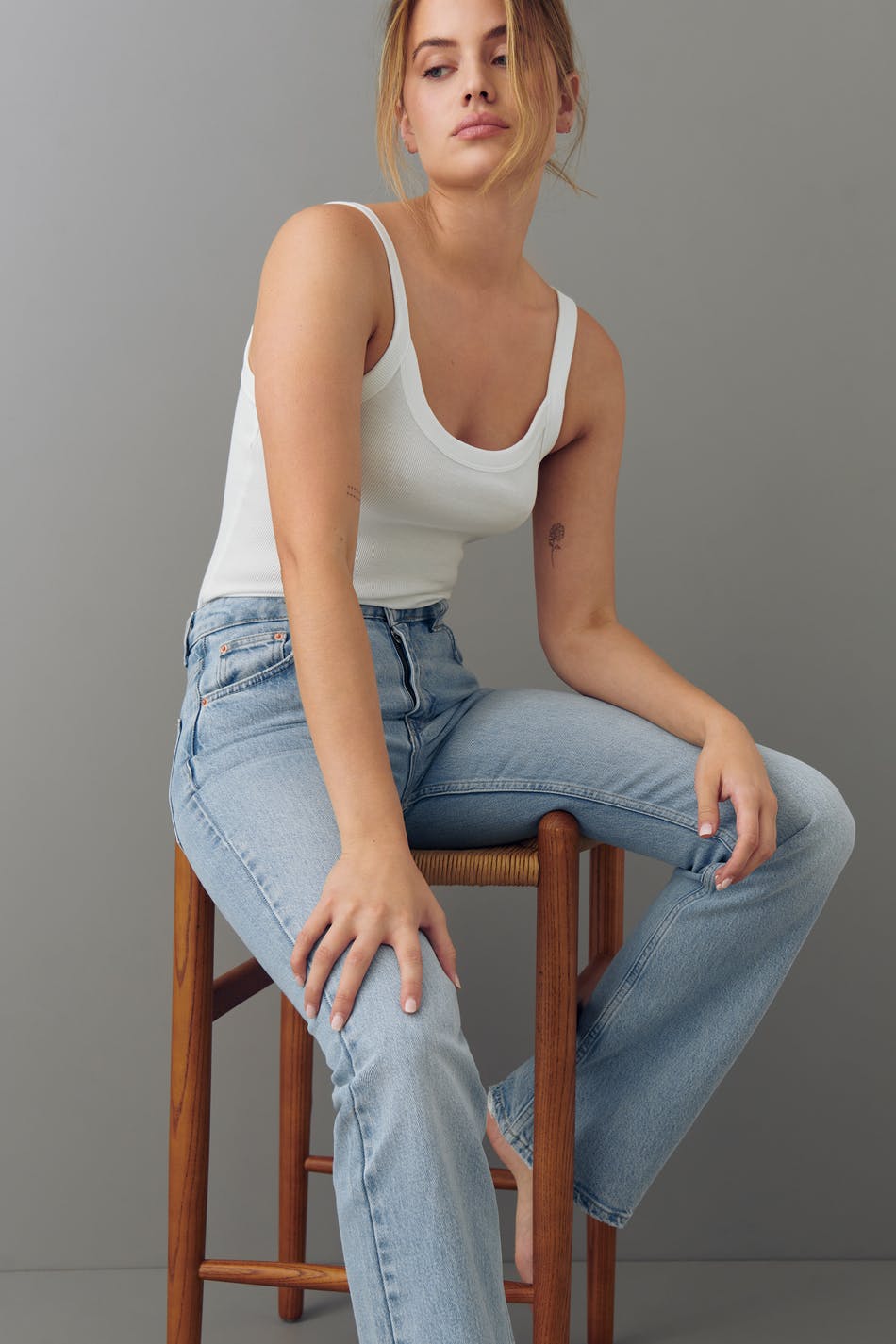Full length flare jeans
