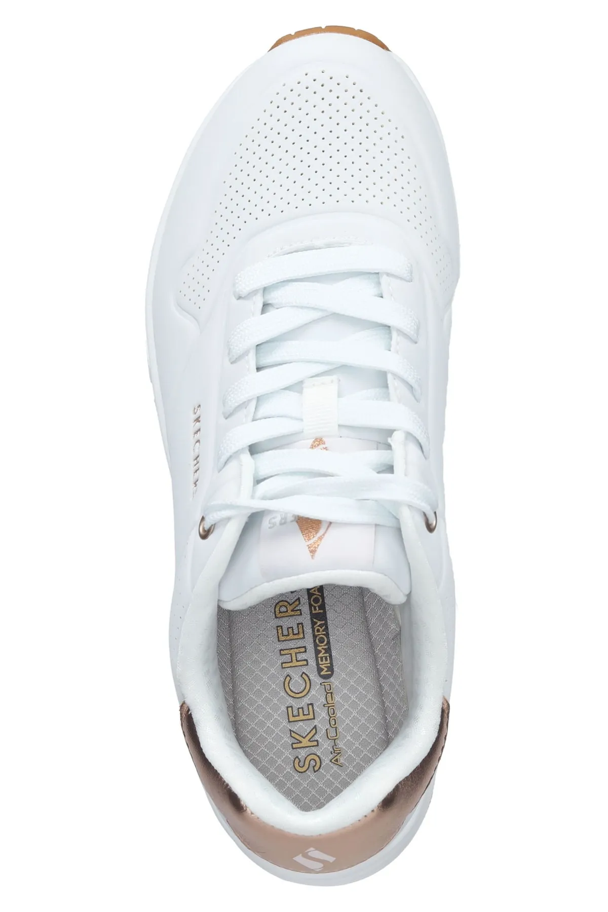 SKECHERS  Sneaker - Weiß - Flacher Absatz