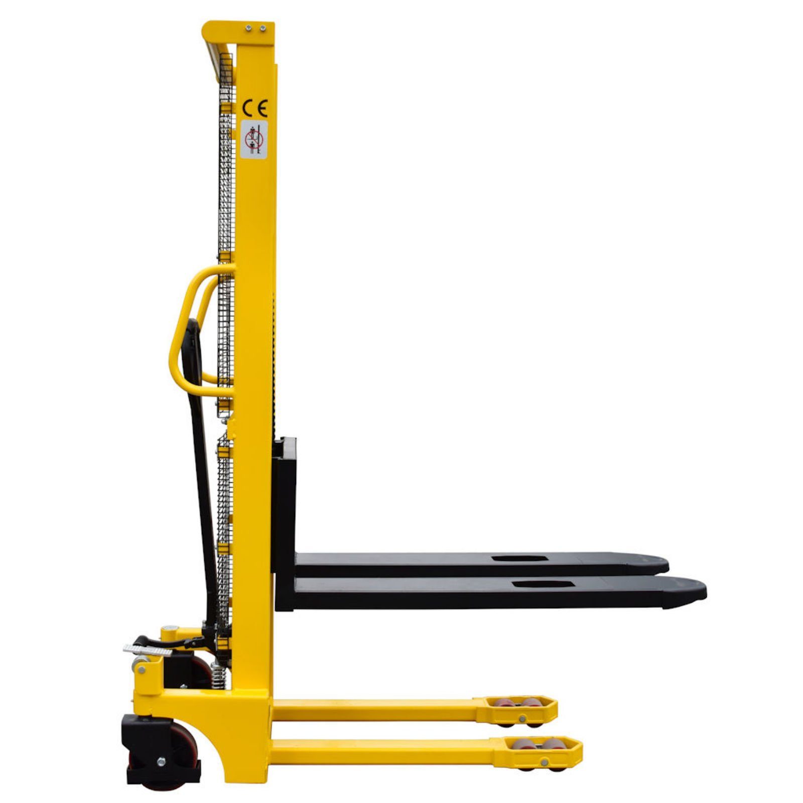 Midori Hochhubwagen, (1 St), Handstapler Hubhöhe 1,60m Stapler Vollgummireifen Gabelstapler