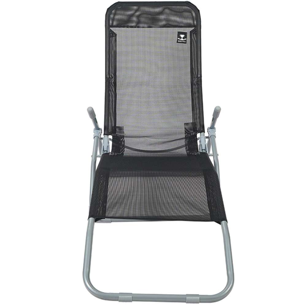BIXENTE klappbare Gartenliege 157 cm 2er-Set schwarz