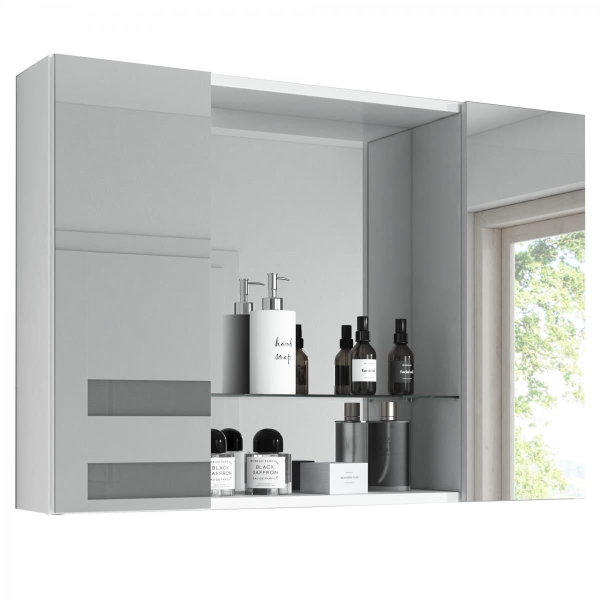 IHG Spiegelschrank Debby weiß