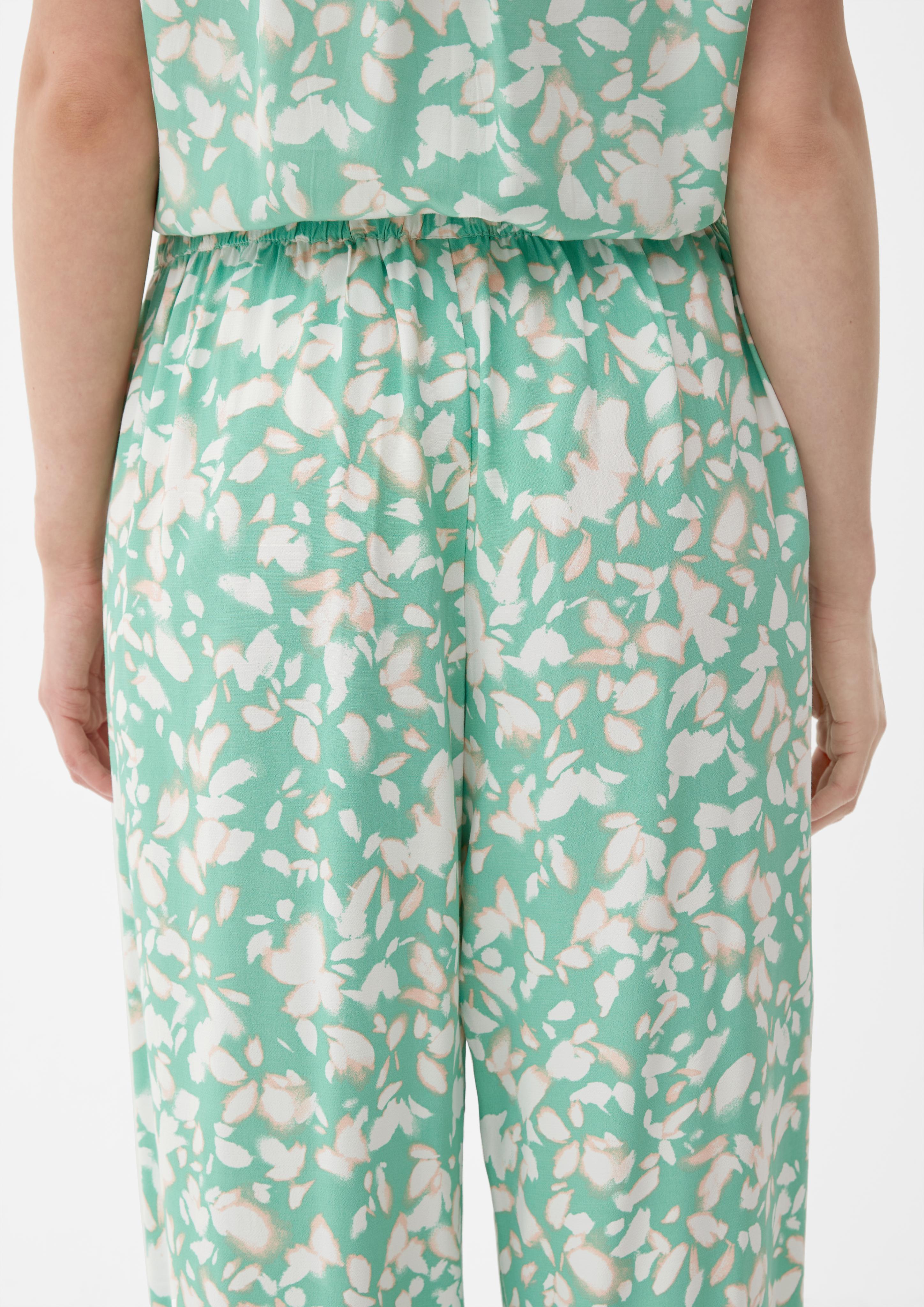 Regular: Stoffhose mit Allover-Print  2130344-73A0