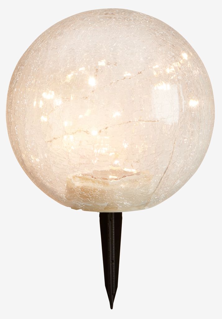 HAVVALE Lampa solarna HAVVALE Ø20xH29cm przezroczysta