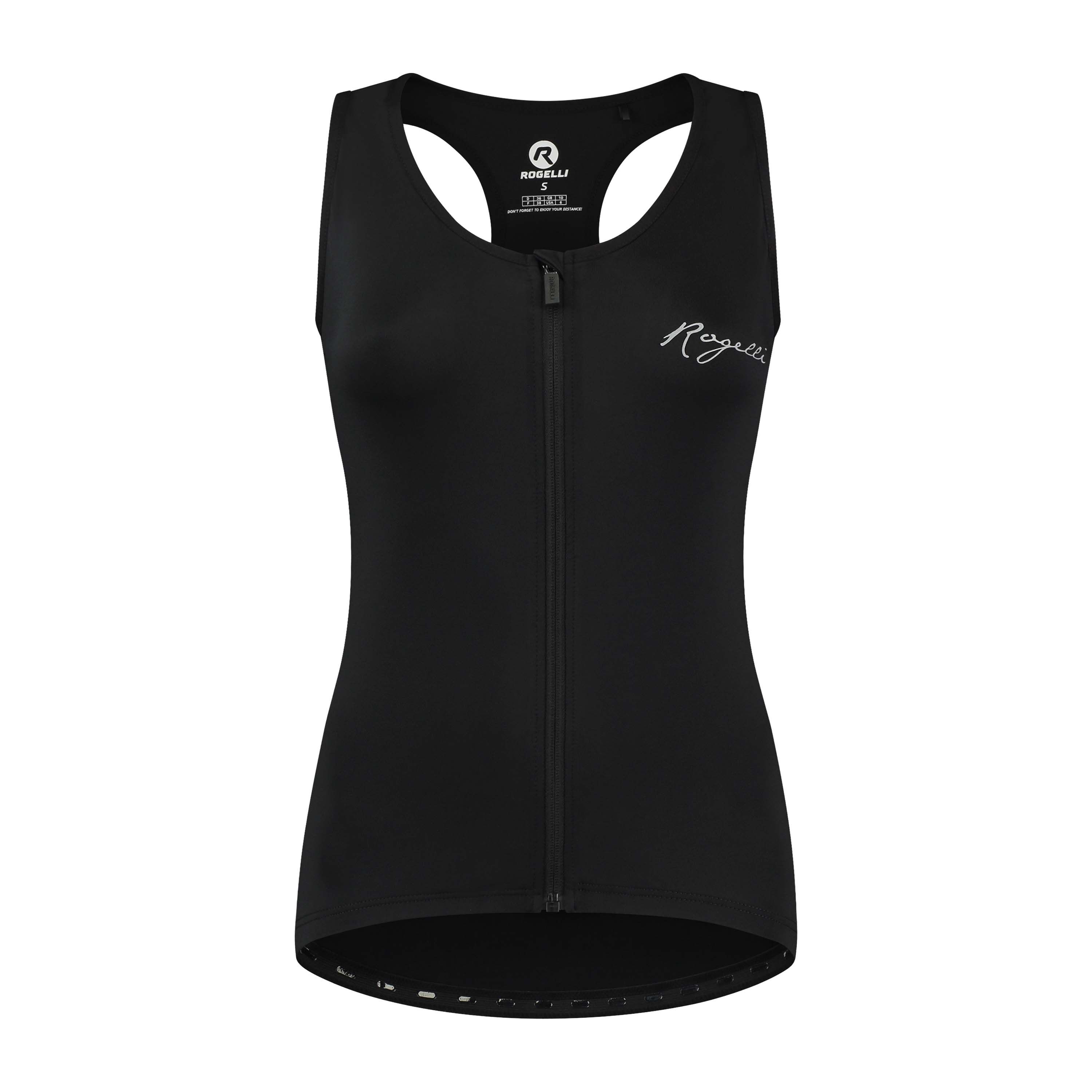 Rogelli Abbey Schwarz Damen Radtrikot Ärmellos
