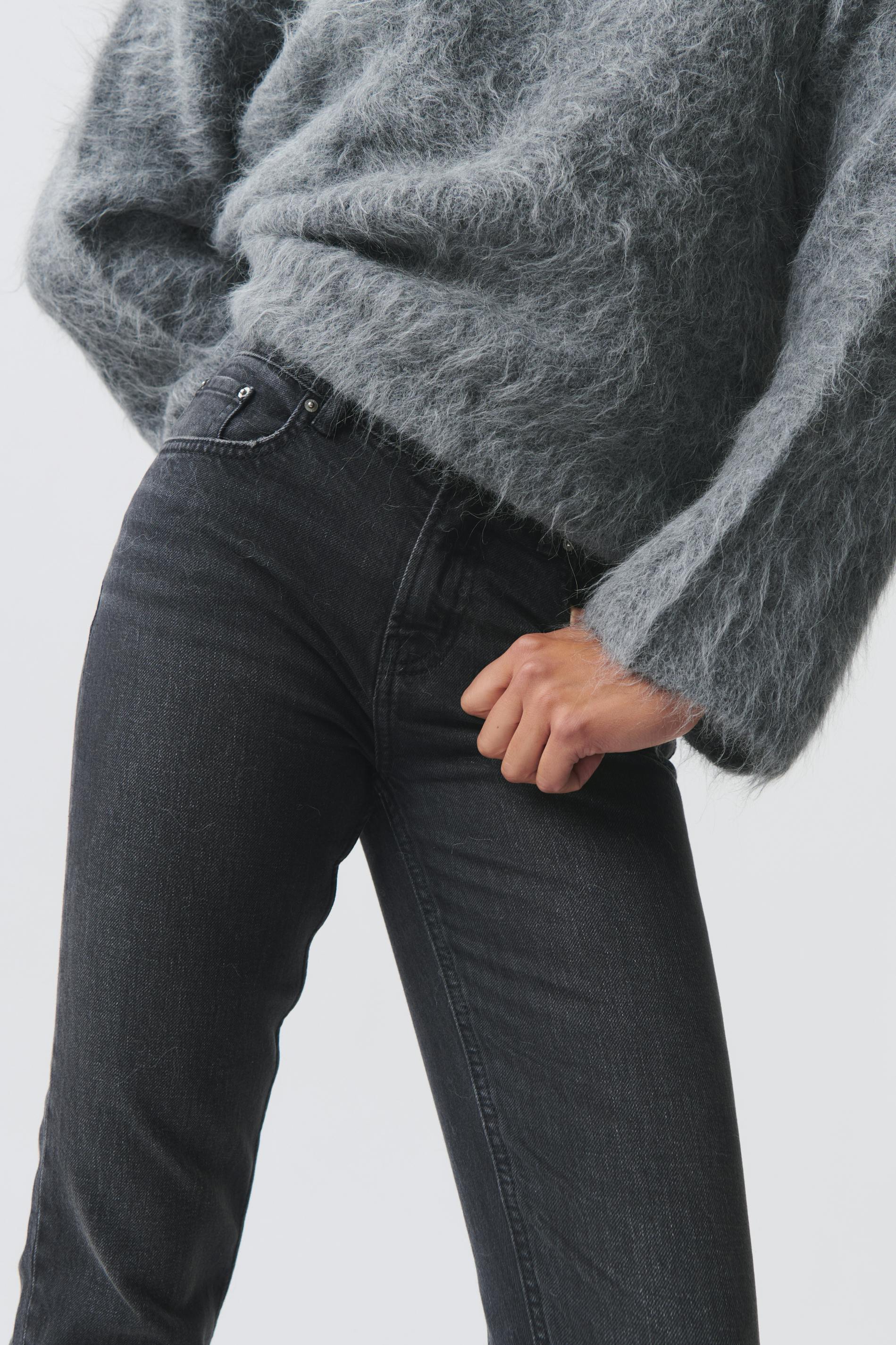 Slim straight jeans