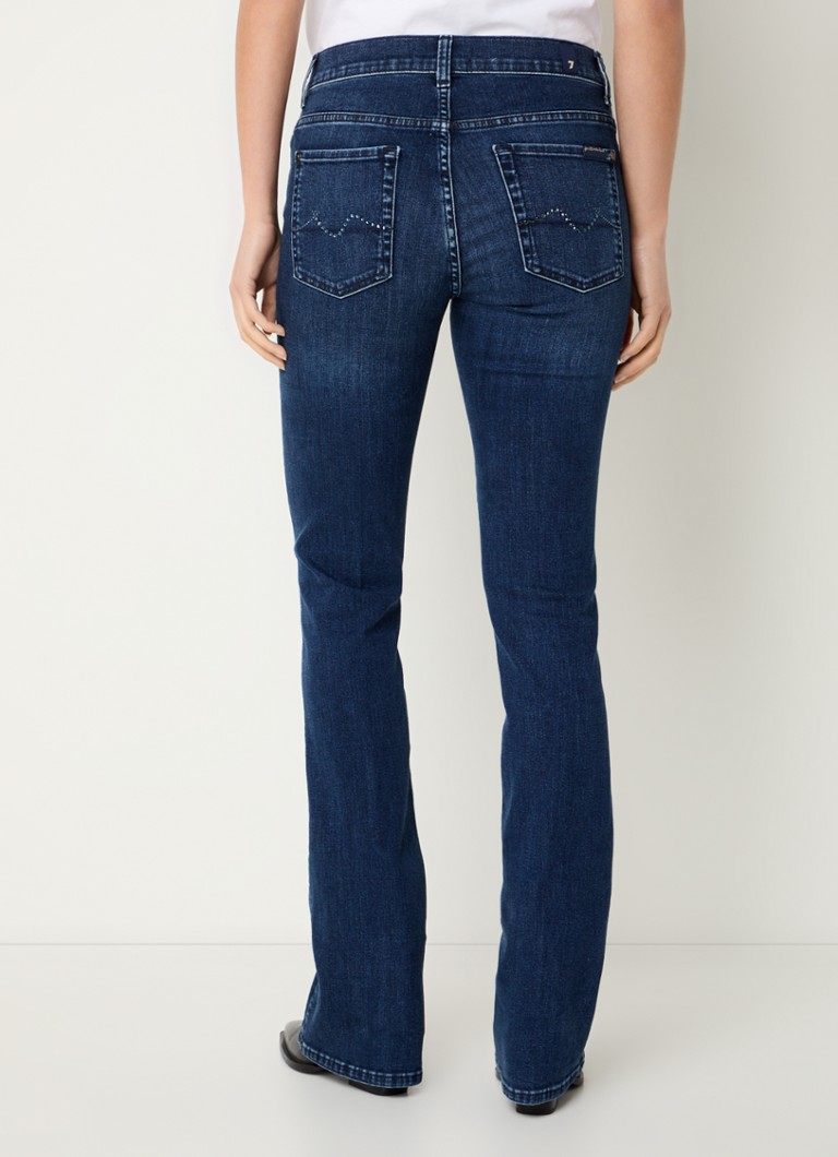 7 For All Mankind Mid waist bootcut jeans with dark wash