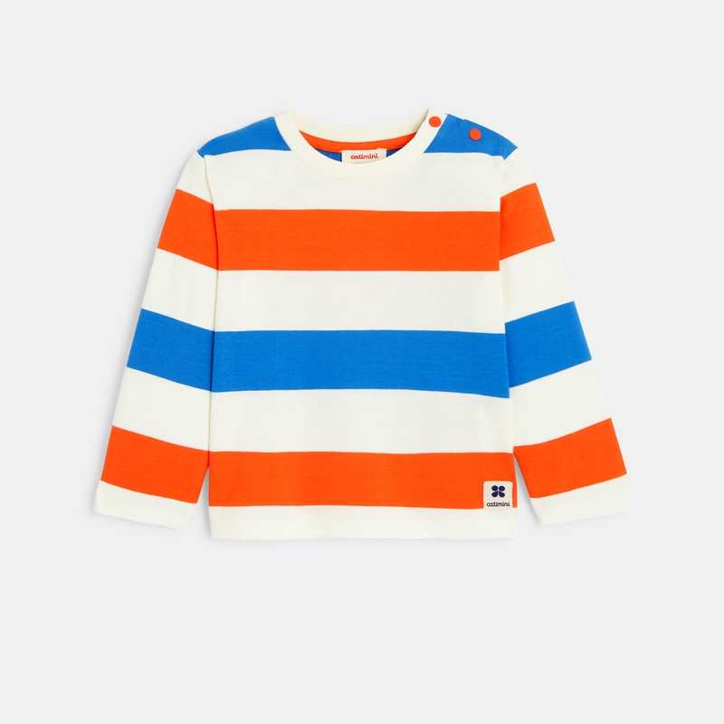 T-shirt bébé garçon jersey rayures multicolores Catimini