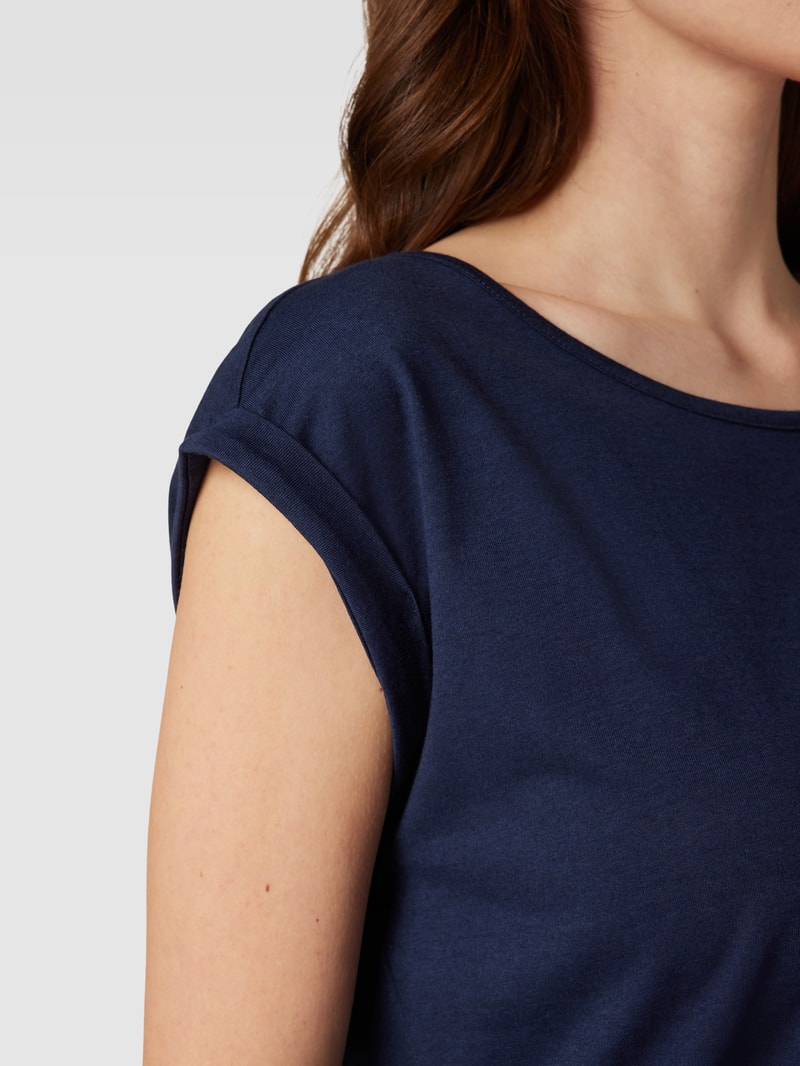T-Shirt mit Fledermausärmeln in dunkelblau