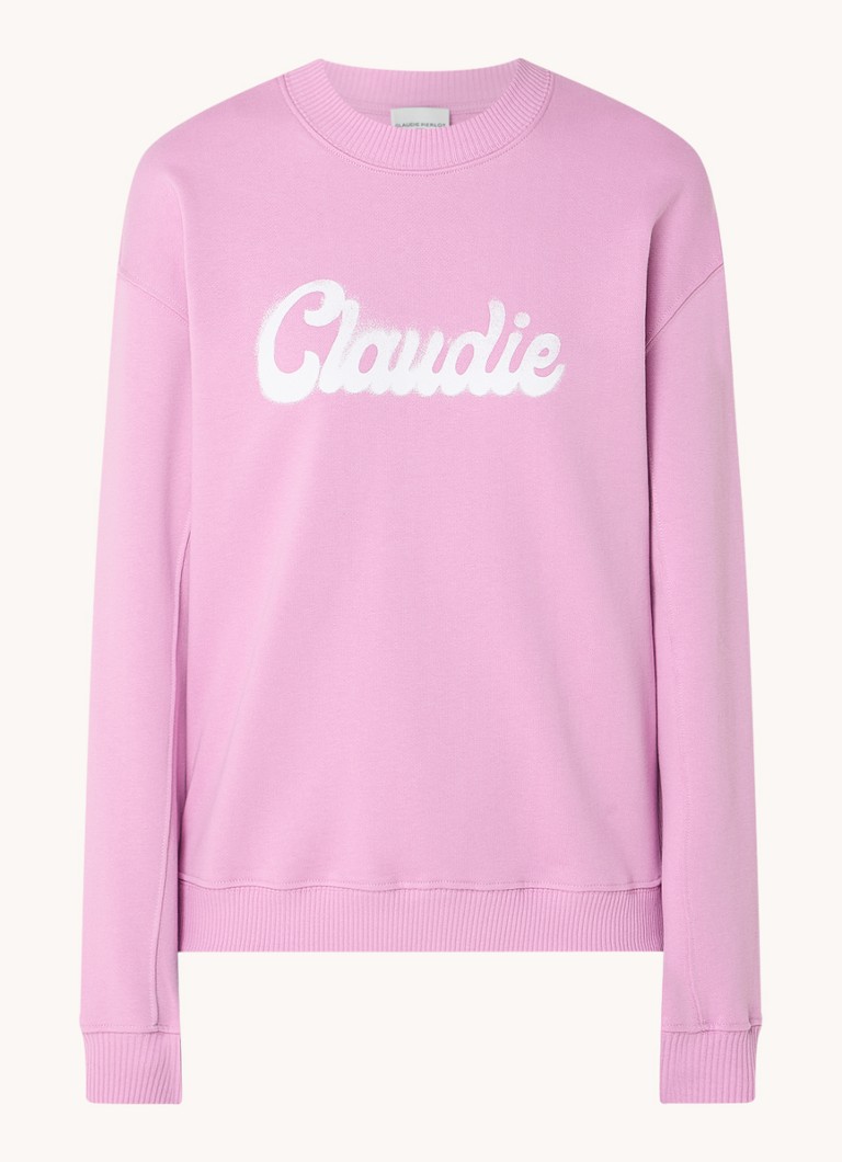 Pulover Claudie Pierlot cu logo imprimat