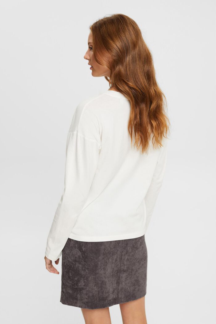 Longsleeve mit Metallic-Print